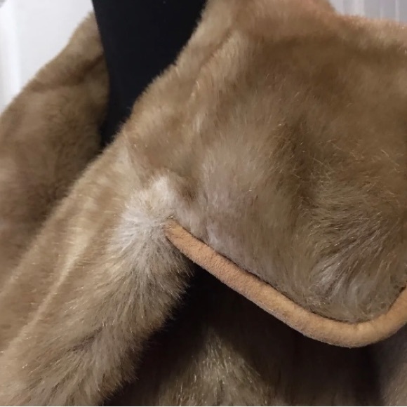 Rawley International FRANCE Faux FUR Coat Vintage Gorgeous Tissavel England Med! - Picture 3 of 8